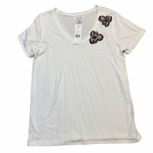 Adobe Star VNeck Short Sleeve Top NWT